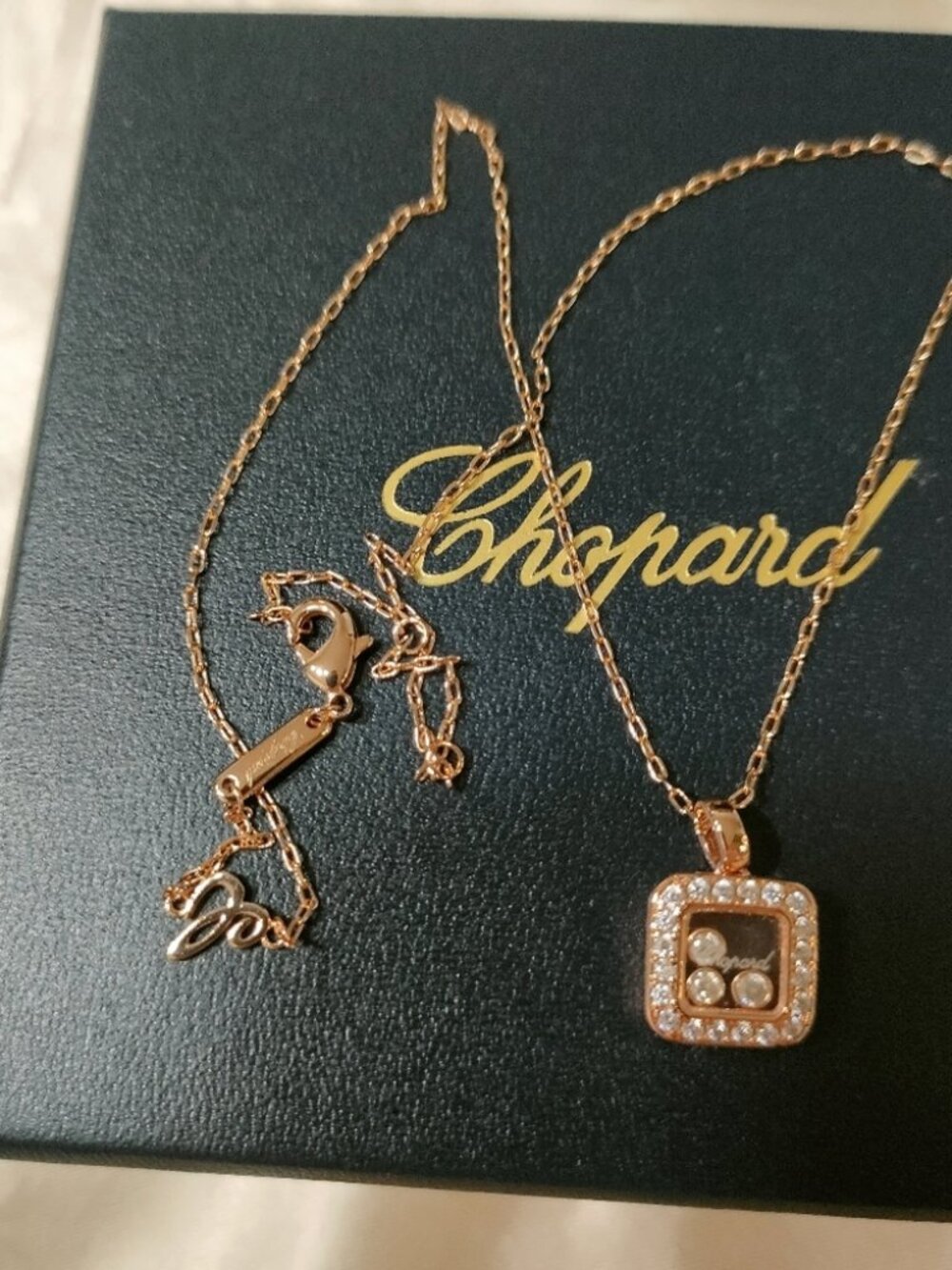 Chopard 18k rose Gold Necklace